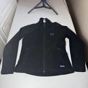 patagonia womens size s black full zip knit quilted better sweater synchilla